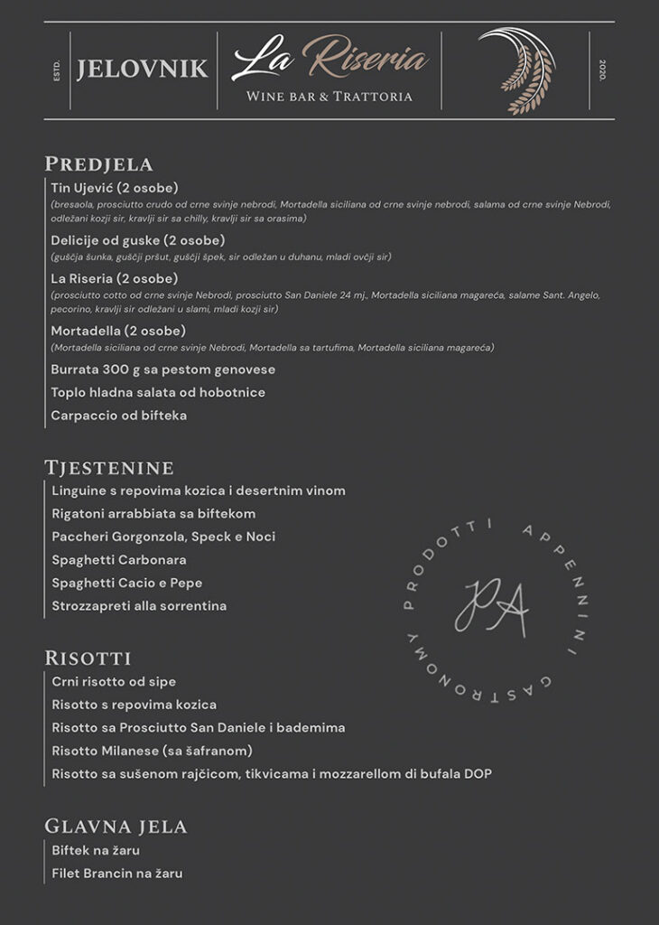 Wine Bar & Trattoria Prodotti Appennini